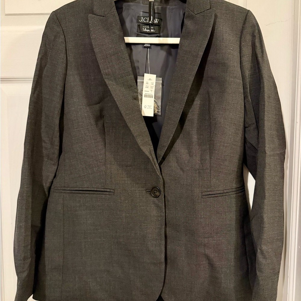 J. Crew Women’s Parke Blazer, Italian Stretch Wool by Tollegno 1900